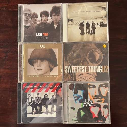 6CD Lot U2 - Pop Best Of 18 Singles Atomic Bomb Leave Behind South African Presses