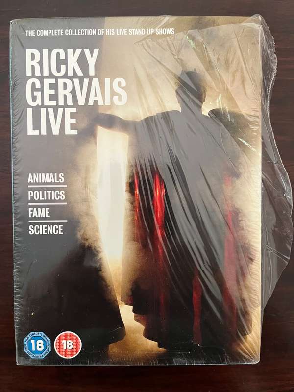 Ricky Gervais Live 4DVD Boxset Animals Politics Fame Science Import