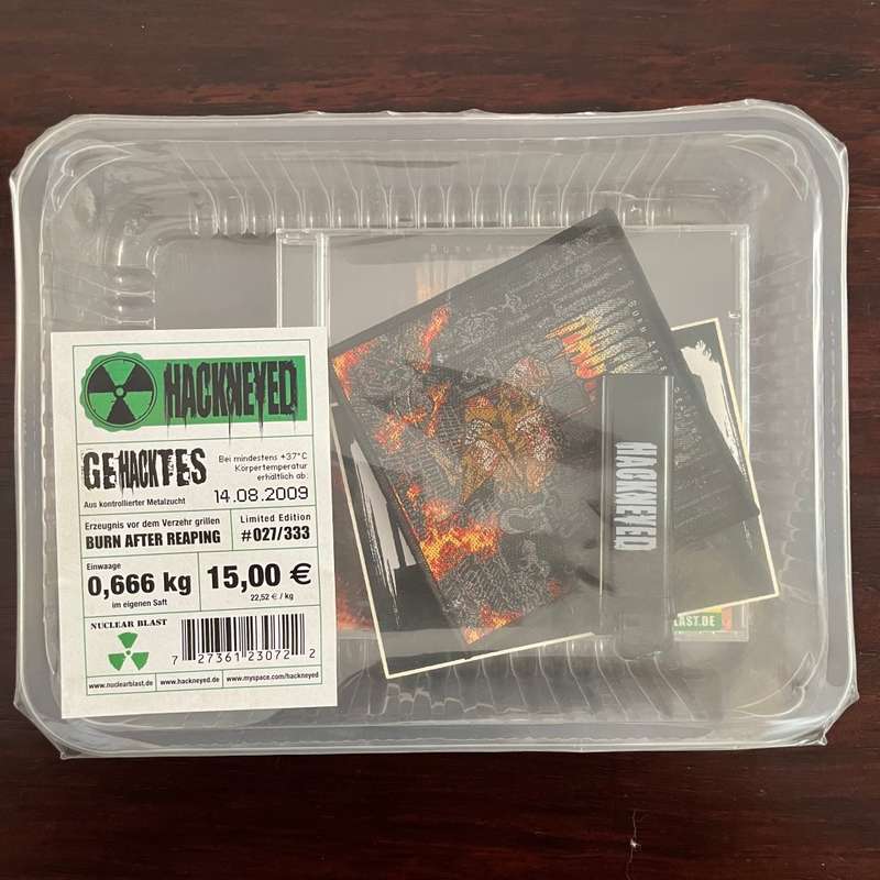 Hackneyed - Burn After Reaping CD Ultra Limited Boxset Sealed Numbered Death Metal