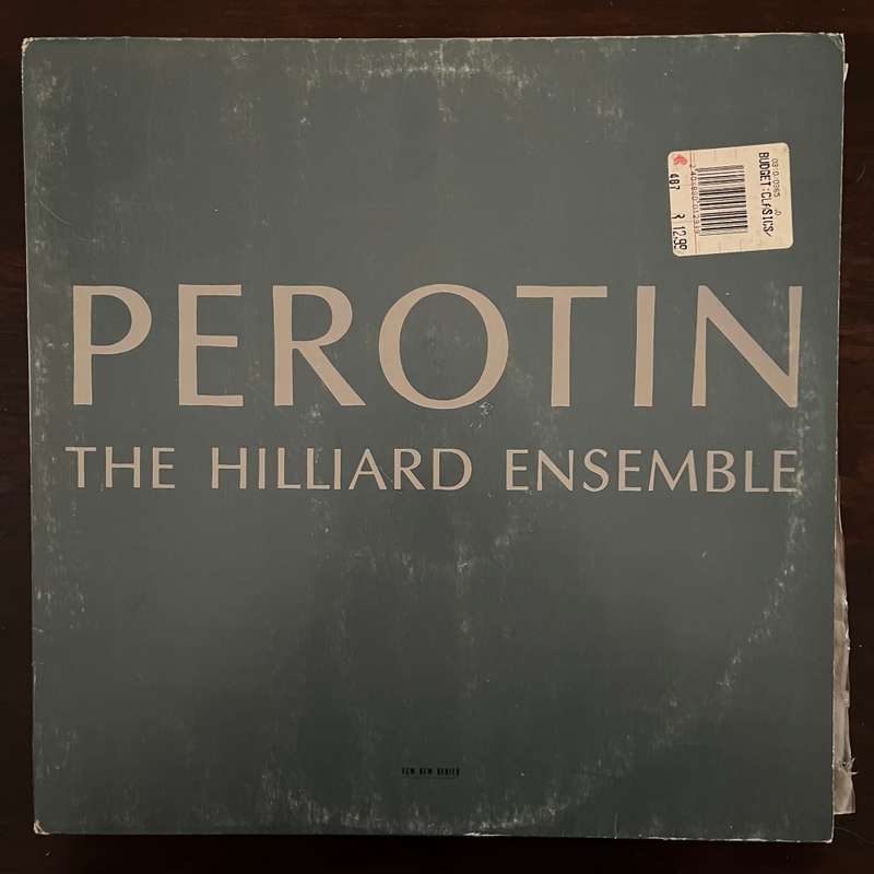 Perotin - The Hilliard Ensemble Vinyl LP Rare 1989 ECM West German Press