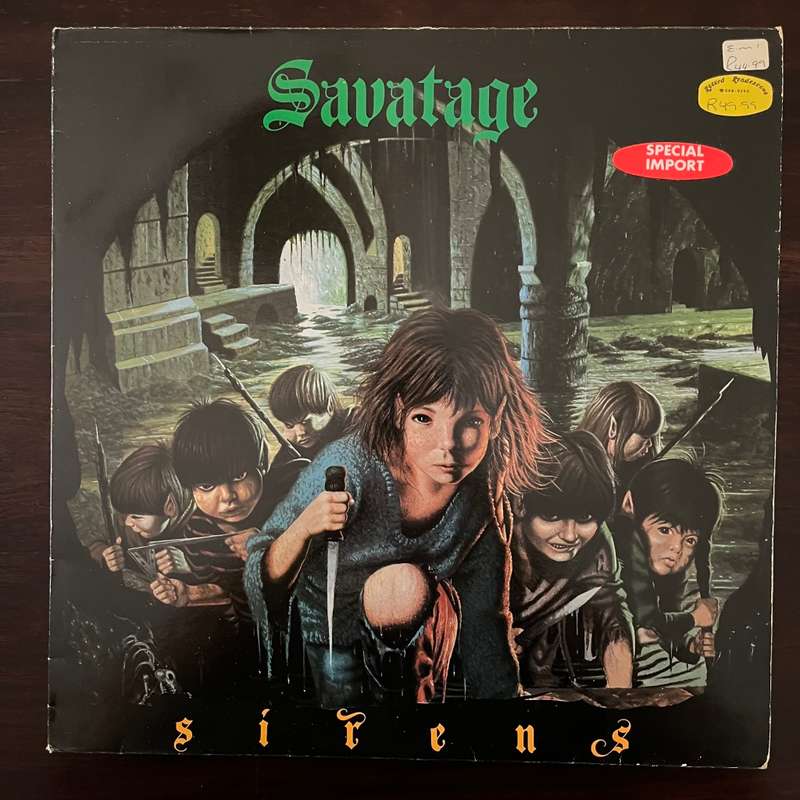 Savatage - Sirens Vinyl LP Rare Original Music For Nations Press