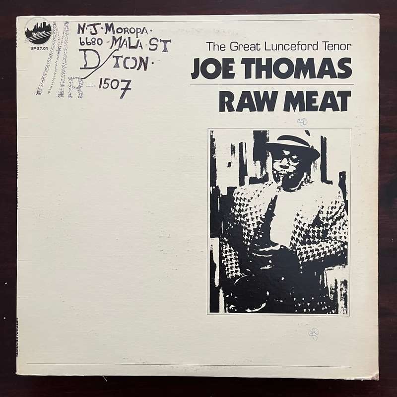 Joe Thomas - Raw Meat Vinyl LP Original US Press with Jimmy Rowles