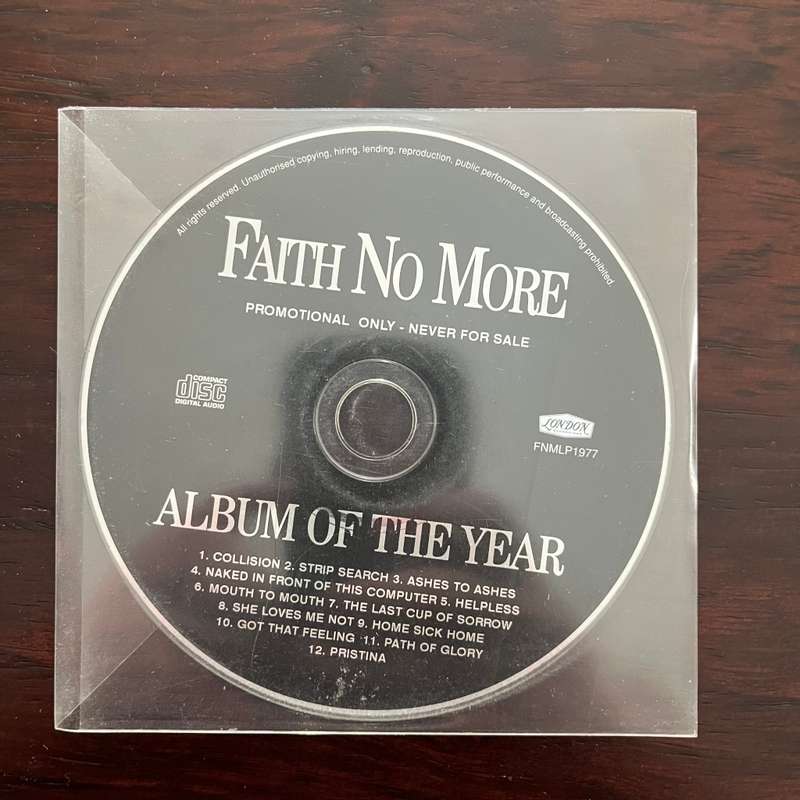 Faith No More - Album Of The Year CD Rare Promo Version Import