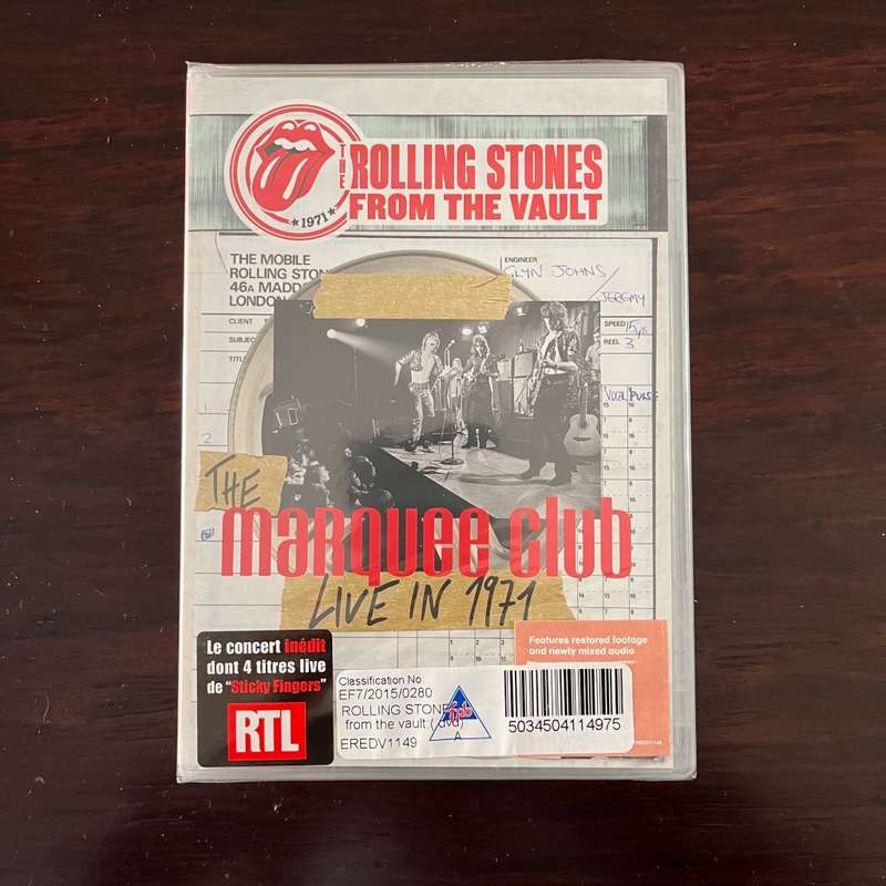 The Rolling Stones - From The Vault Marquee Club Live In 1971 DVD New Sealed Import