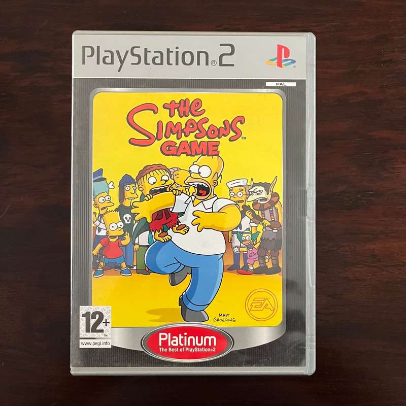 PS2 The Simpsons Game Platinum Edition