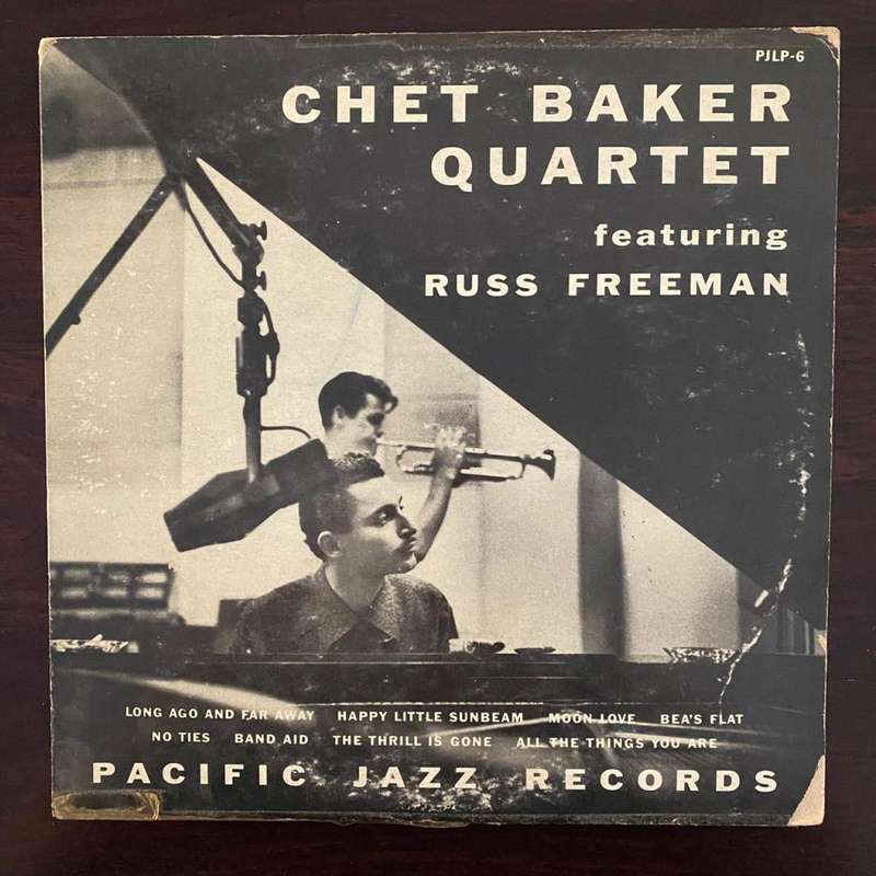 Chet Baker Quartet featuring Russ Freeman Vinyl LP 10 Inch Rare South African Press Pacific Jazz