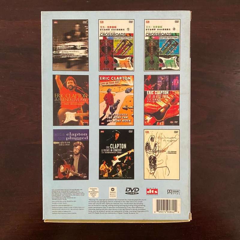 Eric Clapton 9DVD Boxset Asian Press