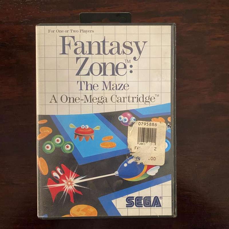 Sega Fantasy Zone - The Maze A One-Mega Cartridge 1980s Vintage Game