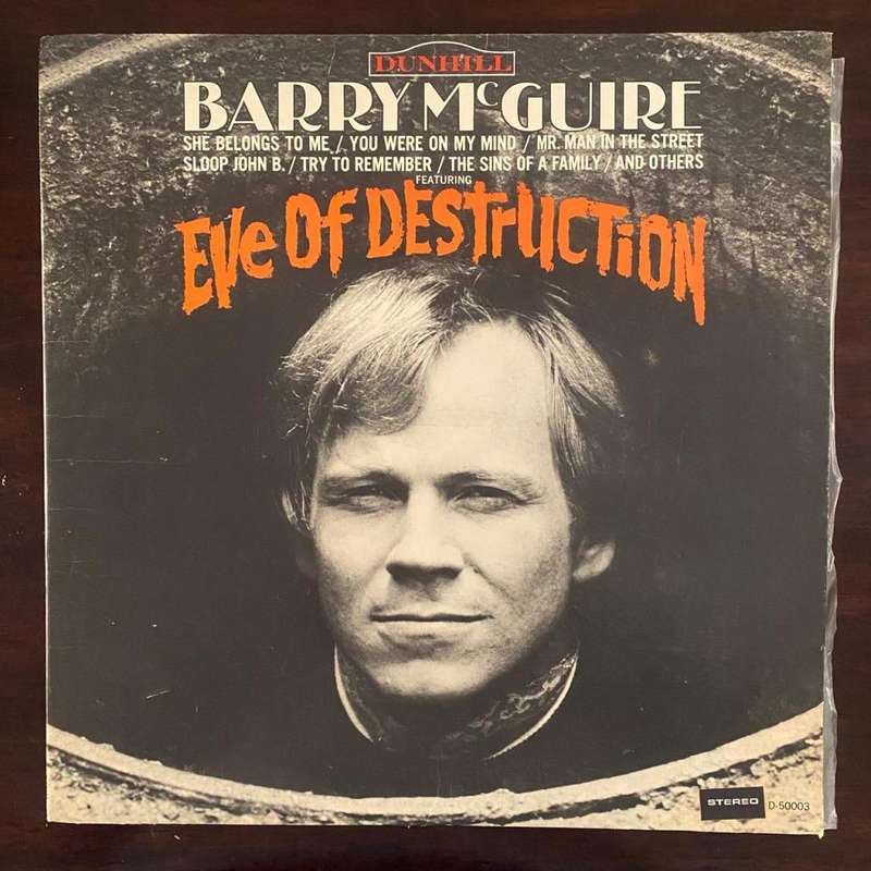 Barry McGuire - Eve Of Destruction Vinyl LP US Press Dunhill Records
