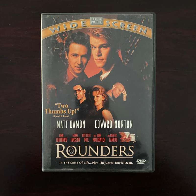 Rounders DVD Zone 1 US Press Matt Damon Edward Norton