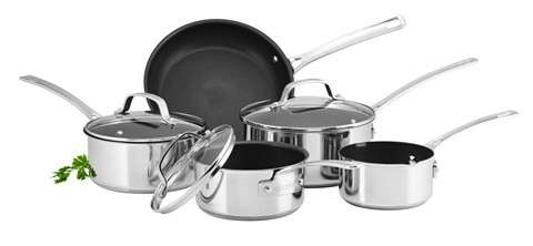 Circulon Genesis 8pc Stainless Steel Non Stick Pot Set