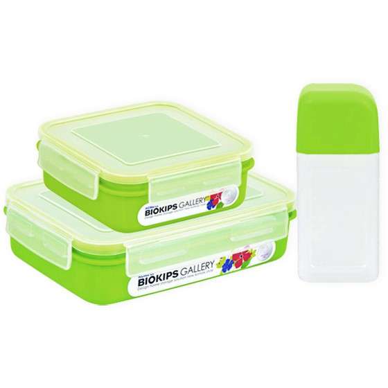 Biokips Gallery 3pc Storage Container & Bottle Combo Pack