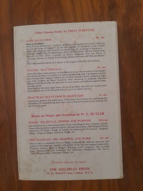 The Esoteric Philosophy of Love and MarriageDion Fortune4th Edition 2nd press