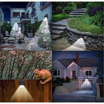 20 LED SOLAR POWERED LED WALL LIGHT + PIR SENSOR+NIGHT SENSOR