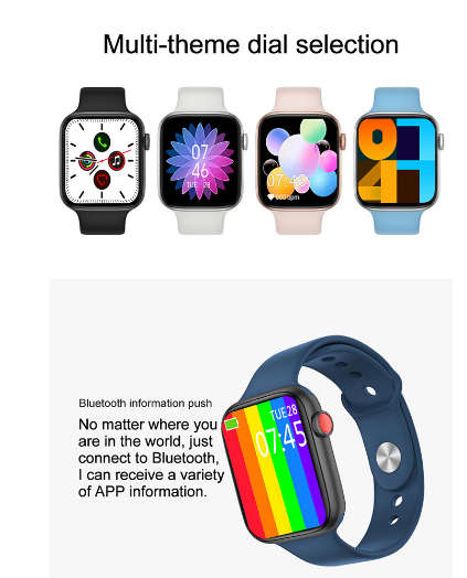 Smart Watch FT80 full touch Heart Rate Blood Pressure Wrist&9 pcs Watch Face Bluetooth call