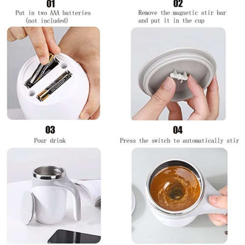 Self-Stirring Coffee Mug