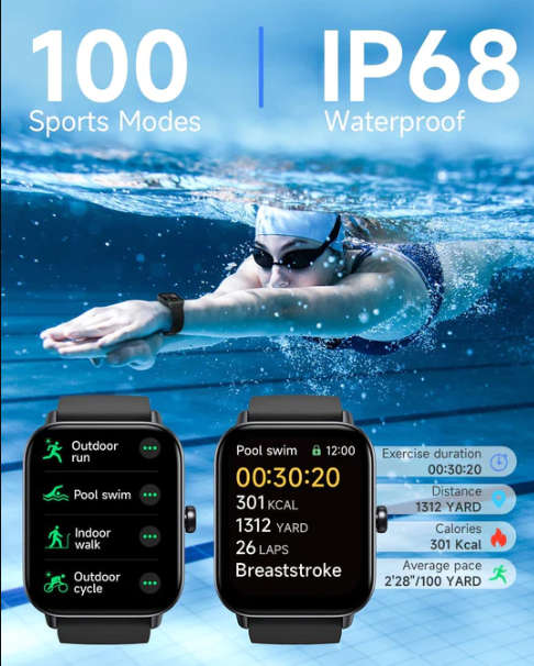 IDW19 smart watch blood oxygen Bluetooth call heart rate smart watch