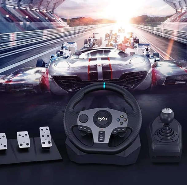 PXN Gaming Racing Steering Wheel V9 Xbox Steering Wheel 270/900° Car Simulation
