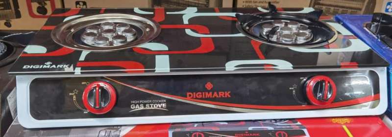 Glass Gas Stove 2 Plate