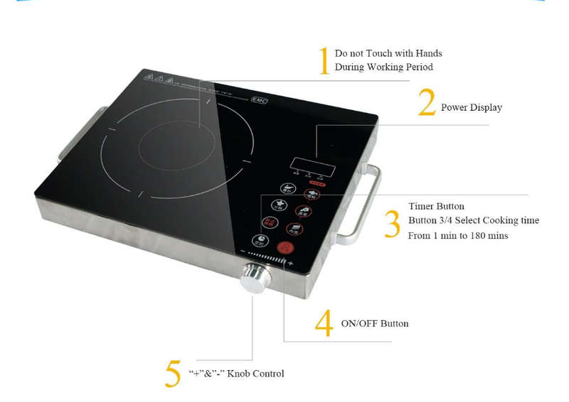 Infrared cooking - Continuous power - Easy clean cooking