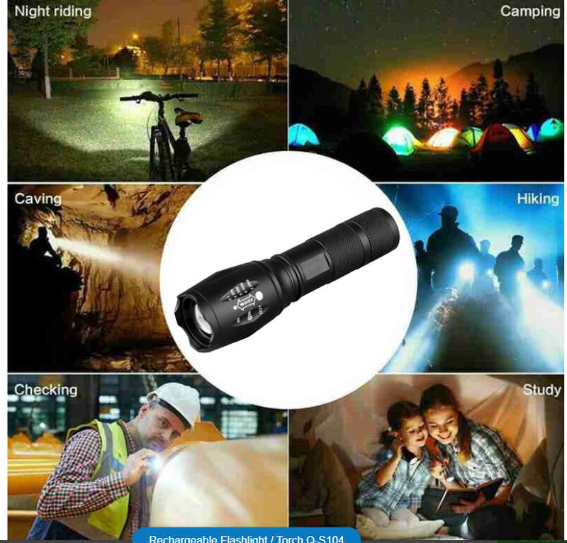Rechargeable Flashlight / Torch Q-S104