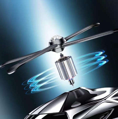 Car Helicopter Air Freshener Solar Power Plane Dashboard Perfume Decoration