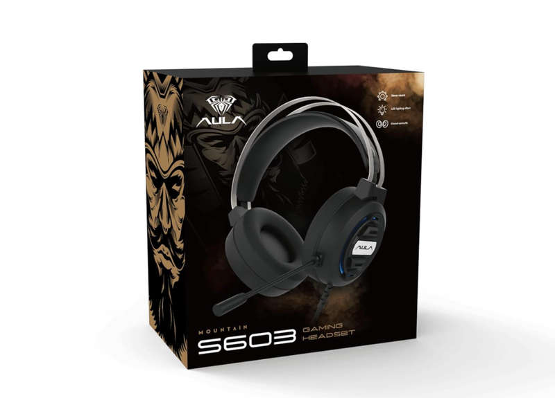 Aula S603 Wired Gaming Headset with Microphone Surround Sound