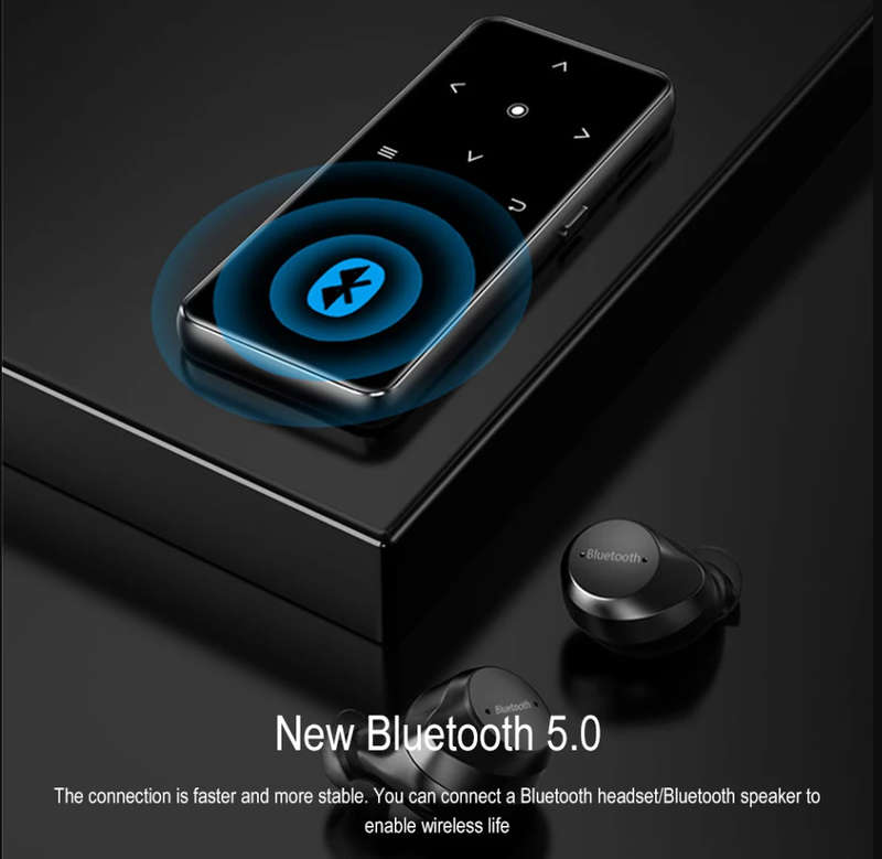 A20 MP3 MP4 MP5 Music Player Bluetooth 5.2 Speaker Mic Touch Key +16g memory