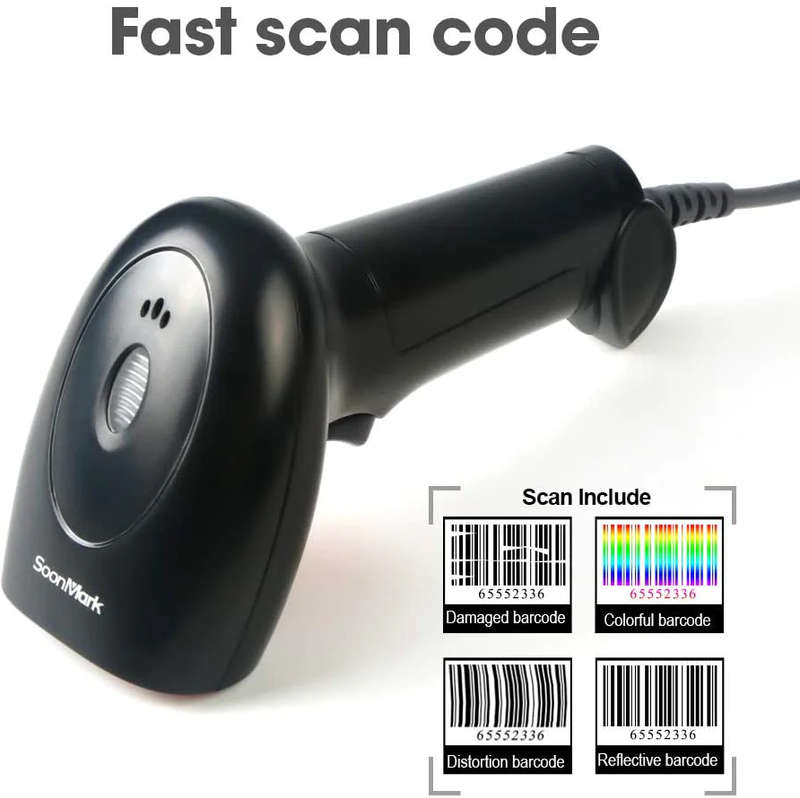 xm-4200 Handheld USB Barcode Scanner Wired 1D