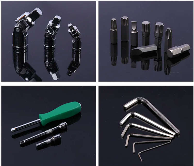 171 Pieces Chrome Vanadium Combination Socket Ratchet Set