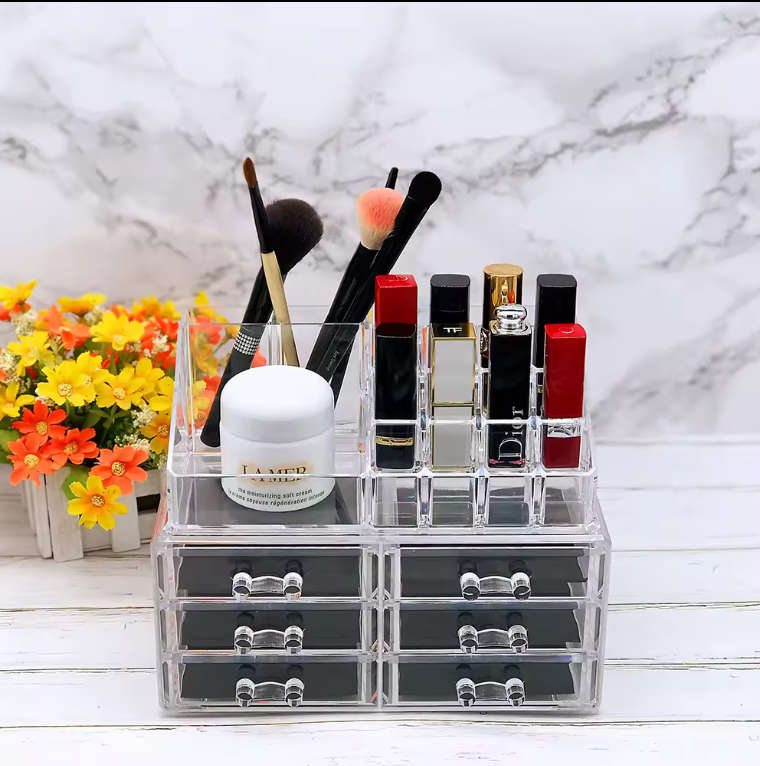 6 Drawers For Jewellery Cosmetics Makeup Box