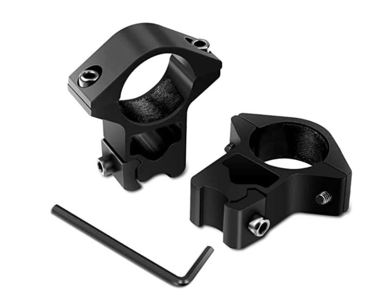 Rifle Scope (3 - 9 X 40 EG) with Scope Rings & Mounts and Scope Lens Caps