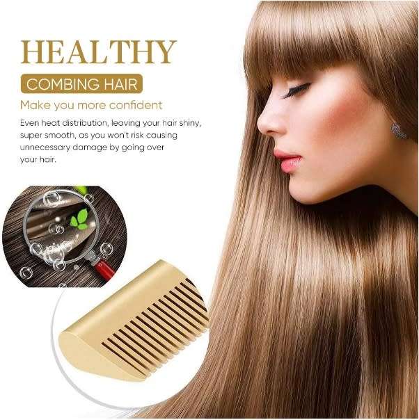 Electric Straight Comb Electric Heating Comb Hair Straightener 2-In-1 Hair Dryer Hair Curlers
