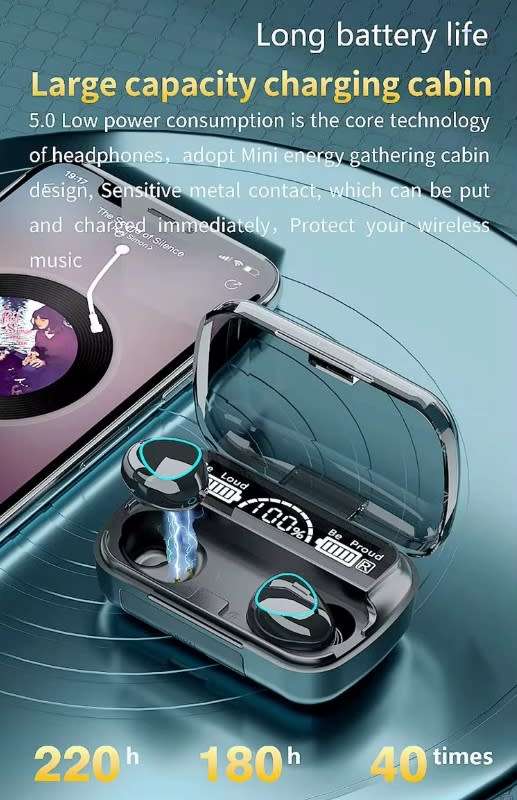 M10 TWS wireless Bluetooth Earphones