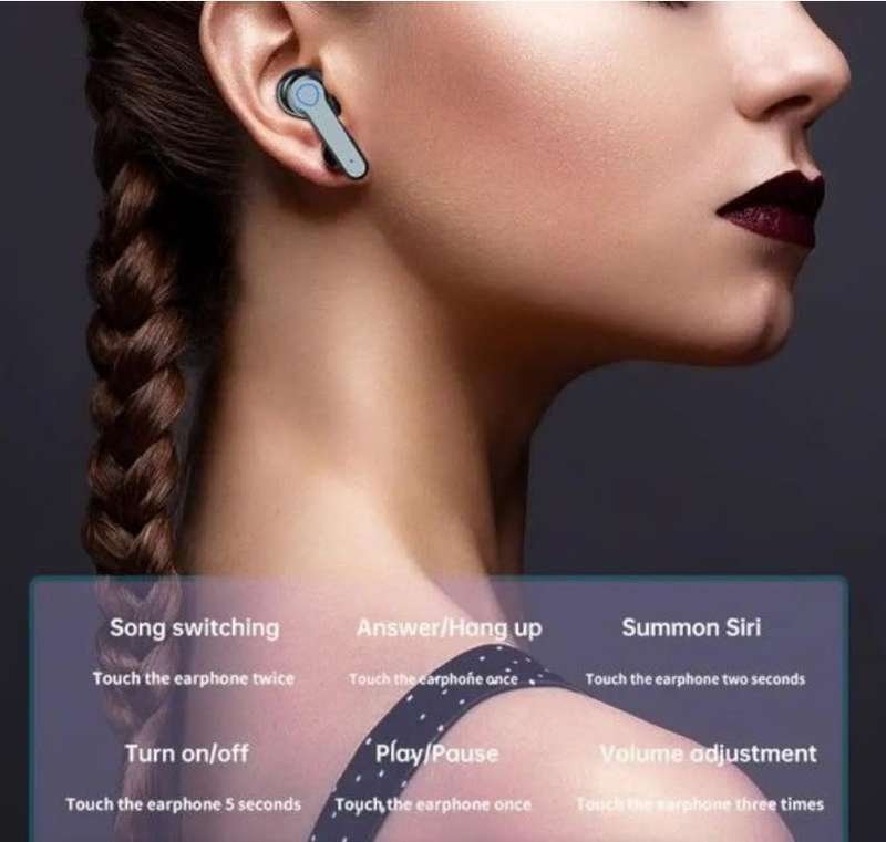 M19 - Bluetooth V5.3 Earphones With Intelligent Touch Control