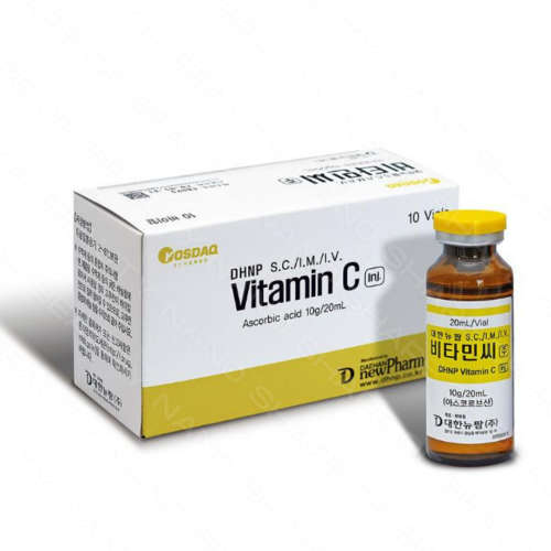 DHNP Vitamin C  Ascorbic acid 1x 10g/20ml Vial- I.V/ I.M/ S.C (sold per vial)