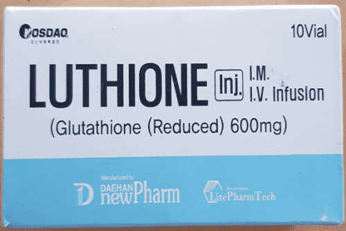 KOSDAQ Luthione inj I.M I.V infusion glutathione reduced 600mg (Sold per vial)
