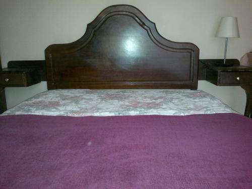 Solid Imbuia Bedroom Suite with dresser and 2 door cabinet - make offer