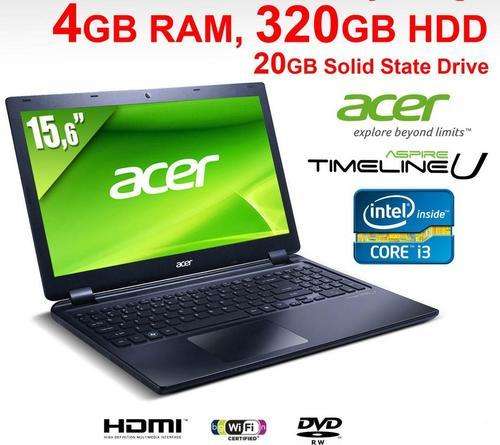 NEW DEMO - ACER ASPIRE ULTRABOOK M3 CORE i3, 4GB RAM, 320GB HDD + 20GB SSD -WORTH R6000