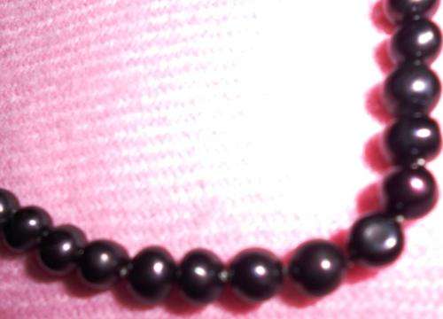 Genuine Black Pearl Necklace