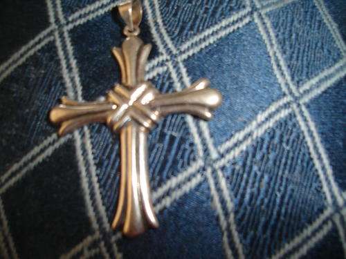 Solid Sterling Decorative Cross