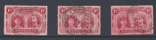 Rhodesia 1910 1d Double Heads - Used - SACC 124 - Postmark Interest