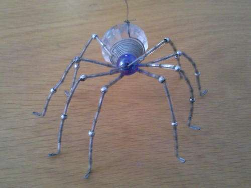 2x Spider Ornaments
