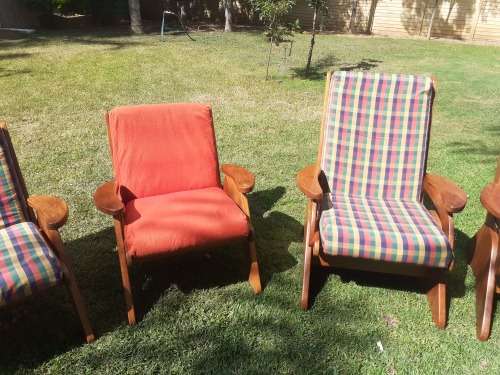 RETRO KIAAT SITTING ROOM CHAIRS  3 AVAILABLE 81CM HEIGHT