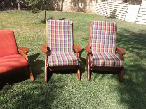 RETRO KIAAT SITTING ROOM CHAIRS  3 AVAILABLE 81CM HEIGHT