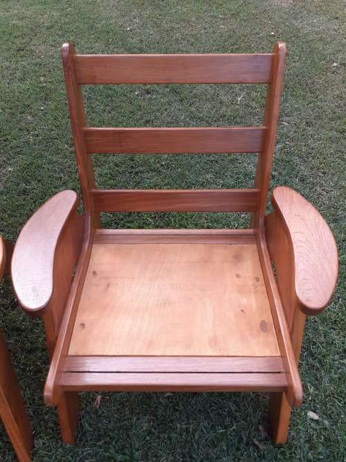 RETRO KIAAT SITTING ROOM CHAIRS  3 AVAILABLE 81CM HEIGHT
