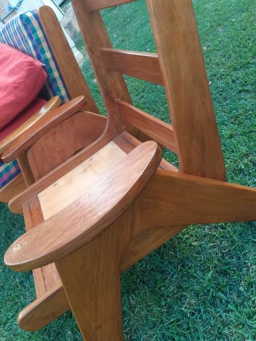 RETRO KIAAT SITTING ROOM CHAIRS  3 AVAILABLE 81CM HEIGHT