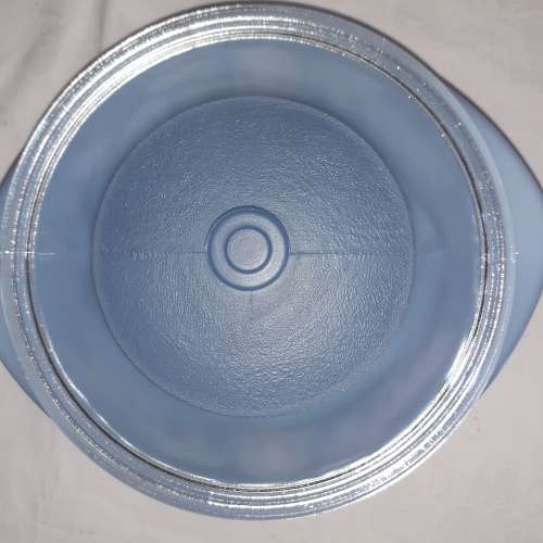 Stunning blue MILKGLASS GLASBAKE OVENDISH (USA)