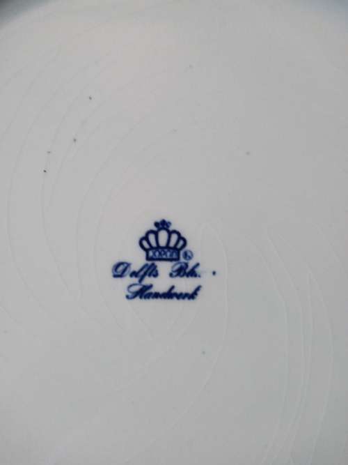 STUNNING BIG  BLUE DELFTS PLATE (32CM)