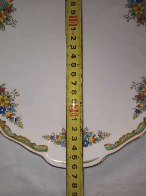 LIKE NEW OLD CHELSEA 6 SIDE PLATES WITH CAKE PLATTER JOHNSON BROS